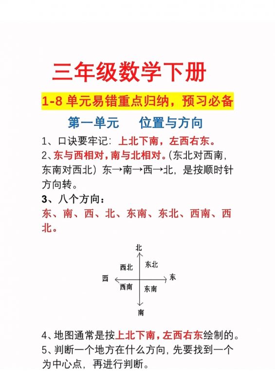 【2026最新合集版】《小学数学期末复习易错题汇总》1-6年级下册-985文库