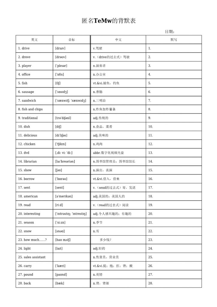【2026最新合集版】《外研版英语单词默写汇总》1-6年级下册-985文库