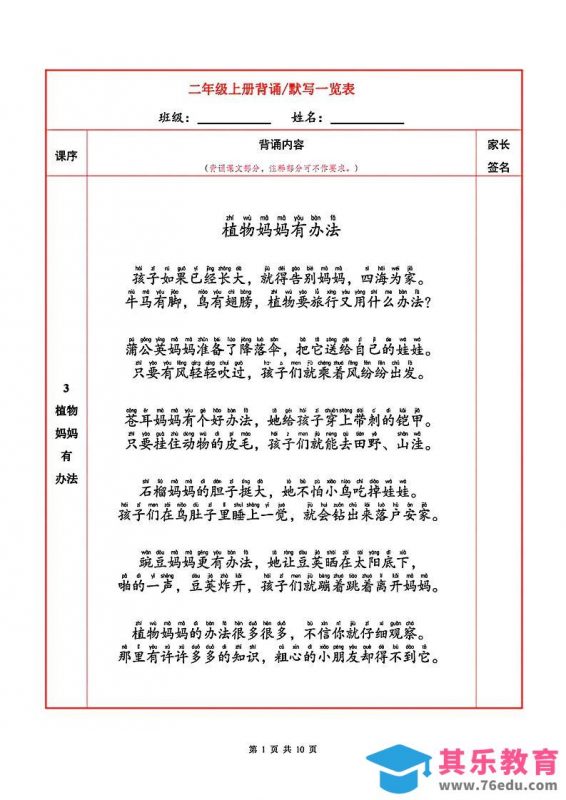 二上语文必背内容+默写表-985文库