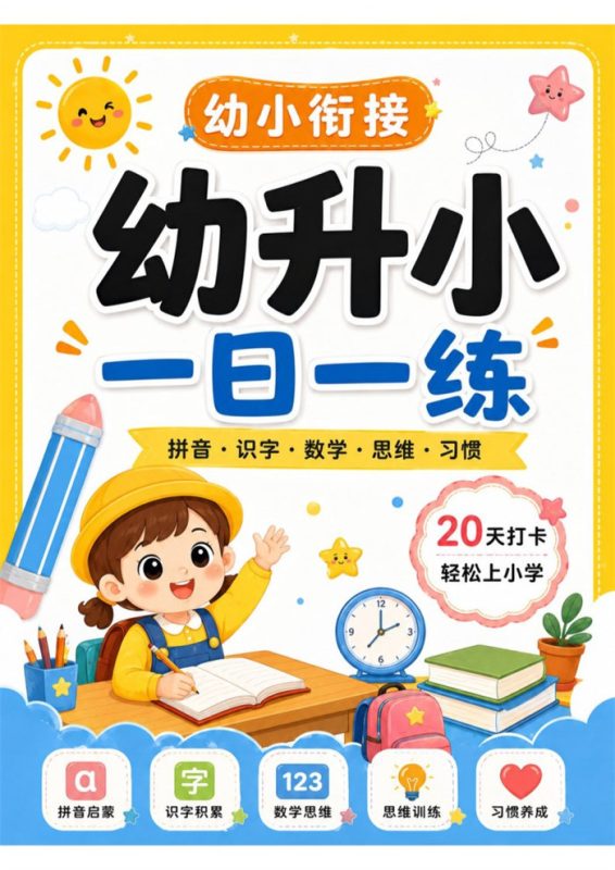 【20页完整版】2026秋新版幼小衔接一日一练彩色PPT.pdf-985文库