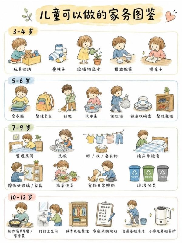 【5页高彩版】适合全年龄段的儿童家务计划表.pdf-985文库