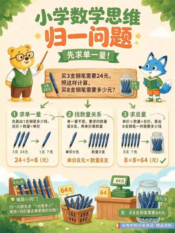 【9页高彩版】26秋小学思维训练9大难点题型.pdf-985文库