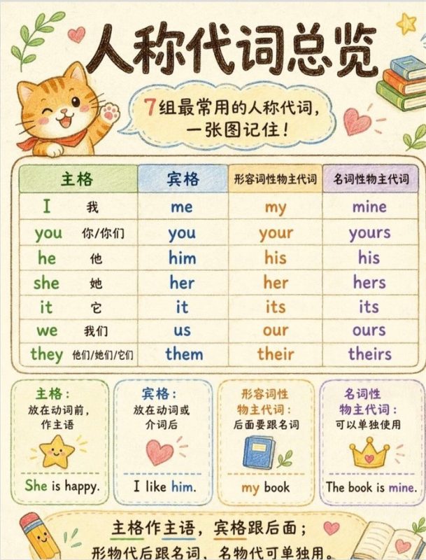 【5页完整版】26秋必会的人称代词.pdf-985文库