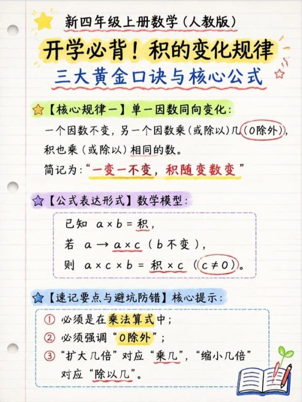 【5页完整版】26秋逼疯四年级！积的变化规律一字之差扣光10分.pdf-985文库