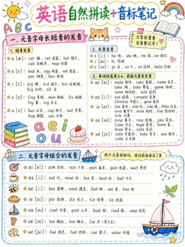【5页完整版】26秋终于把自然拼读和音标整理明白了!.pdf-985文库
