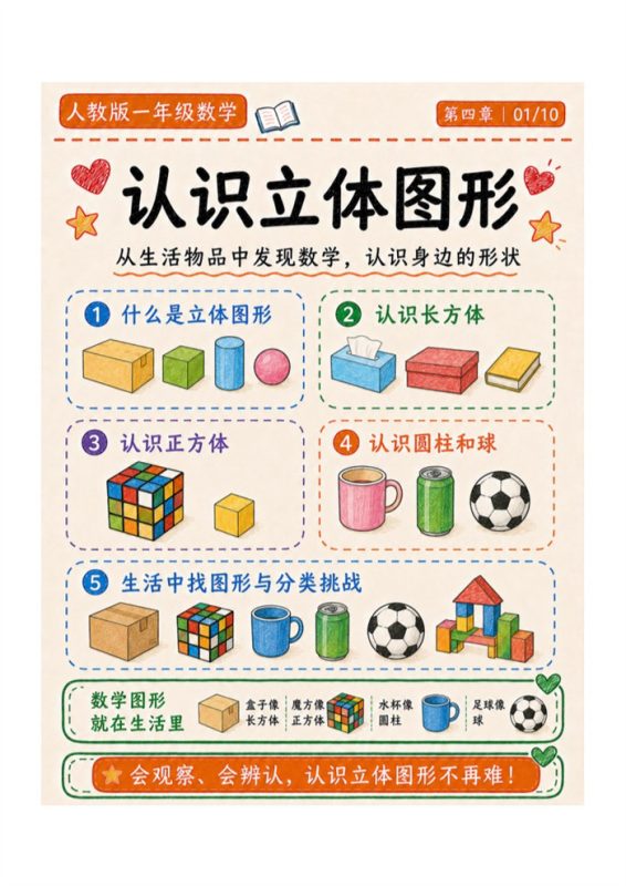 四-【10页高彩版】26秋认识立体图形.pdf-985文库