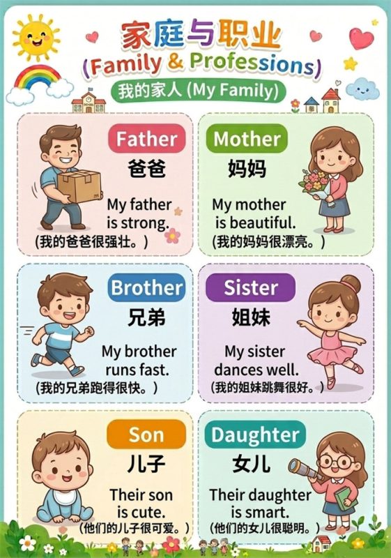 【5页高彩版】低年级丢分重灾区:家庭职业单词.pdf-985文库